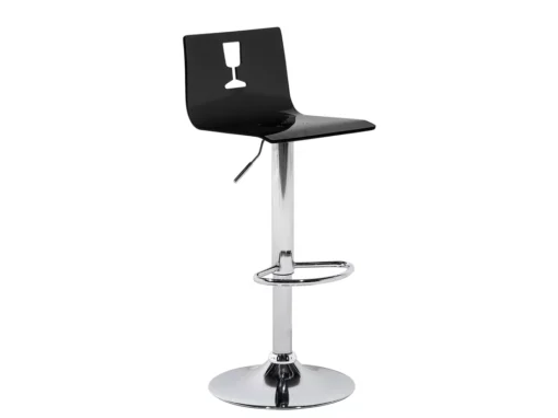 Set De 2 Chaises De Bar Transparentes Noires BUSAN -Meilleur Meubles Magasin tabouret haut 16321485