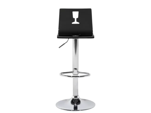 Set De 2 Chaises De Bar Transparentes Noires BUSAN -Meilleur Meubles Magasin tabouret haut 16321487