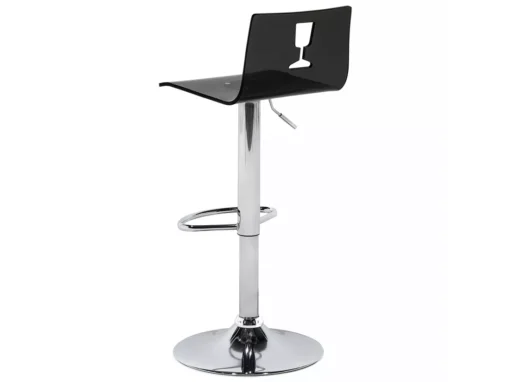 Set De 2 Chaises De Bar Transparentes Noires BUSAN -Meilleur Meubles Magasin tabouret haut 16321489