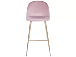 Lot De 2 Chaises De Bar En Velours Rose ARCOLA -Meilleur Meubles Magasin tabouret haut 16728917