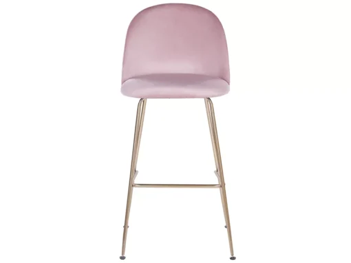 Lot De 2 Chaises De Bar En Velours Rose ARCOLA -Meilleur Meubles Magasin tabouret haut 16728917