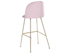 Lot De 2 Chaises De Bar En Velours Rose ARCOLA -Meilleur Meubles Magasin tabouret haut 16728921