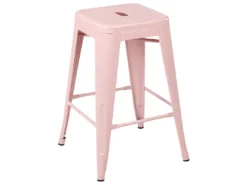 Lot De 2 Tabourets De Bar Rose De 60 Cm CABRILLO -Meilleur Meubles Magasin tabouret haut 17217977