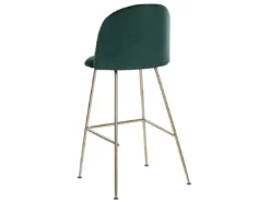 Lot De 2 Chaises De Bar En Velours Vert ARCOLA -Meilleur Meubles Magasin tabouret haut 17218013