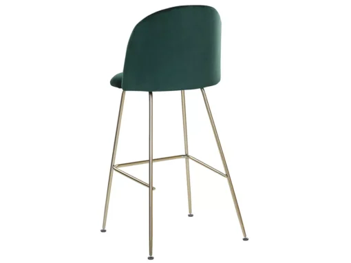 Lot De 2 Chaises De Bar En Velours Vert ARCOLA -Meilleur Meubles Magasin tabouret haut 17218013