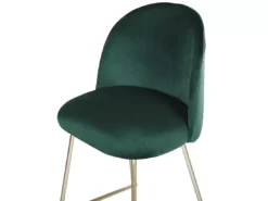 Lot De 2 Chaises De Bar En Velours Vert ARCOLA -Meilleur Meubles Magasin tabouret haut 17218015