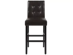 Lot De 2 Chaises De Bar En Cuir PU Marron MADISON -Meilleur Meubles Magasin tabouret haut 17218027