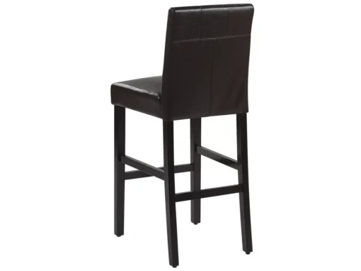 Lot De 2 Chaises De Bar En Cuir PU Marron MADISON -Meilleur Meubles Magasin tabouret haut 17218029