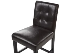 Lot De 2 Chaises De Bar En Cuir PU Marron MADISON -Meilleur Meubles Magasin tabouret haut 17218033