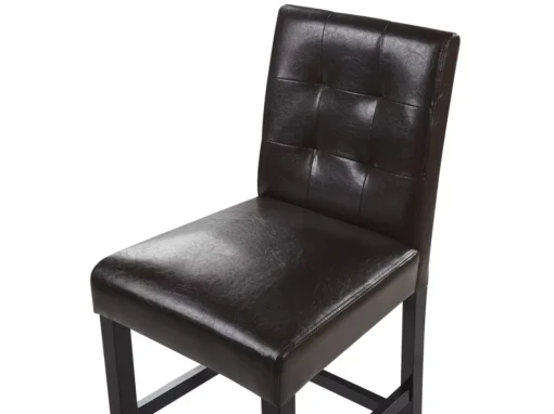 Lot De 2 Chaises De Bar En Cuir PU Marron MADISON -Meilleur Meubles Magasin tabouret haut 17218033