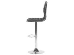 Lot De 2 Chaises De Bar En Tissu Noir LUCERNE -Meilleur Meubles Magasin tabouret haut 17218387