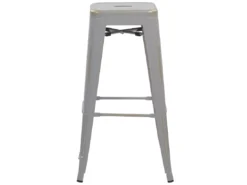 Lot De 2 Tabourets De Bar Argentés Dorés De 76 Cm CABRILLO -Meilleur Meubles Magasin tabouret haut 17218475