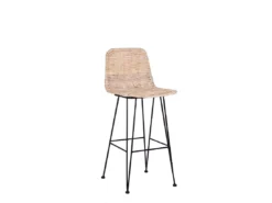 Lot De 2 Chaises De Bar En Rotin Clair CASSITA -Meilleur Meubles Magasin tabouret haut 17402251