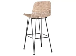 Lot De 2 Chaises De Bar En Rotin Clair CASSITA -Meilleur Meubles Magasin tabouret haut 17402255
