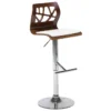 Chaise De Bar Marron Et Blanche PETERSBURG -Meilleur Meubles Magasin tabouret haut 18284513