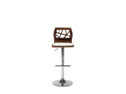 Chaise De Bar Marron Et Blanche PETERSBURG -Meilleur Meubles Magasin tabouret haut 18284519