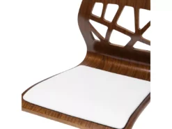 Chaise De Bar Marron Et Blanche PETERSBURG -Meilleur Meubles Magasin tabouret haut 18284525