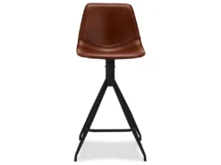 Lot De 2 Tabourets De Bar Avec Dossier Et Pivotant Isabel - Simili Et Métal - Marron -Meilleur Meubles Magasin tabouret haut 18865305