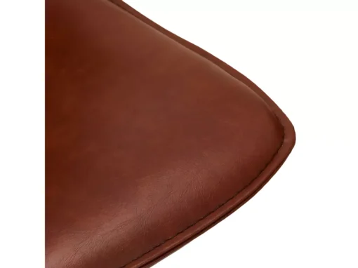 Lot De 2 Tabourets De Bar Avec Dossier Et Pivotant Isabel - Simili Et Métal - Marron -Meilleur Meubles Magasin tabouret haut 18865307