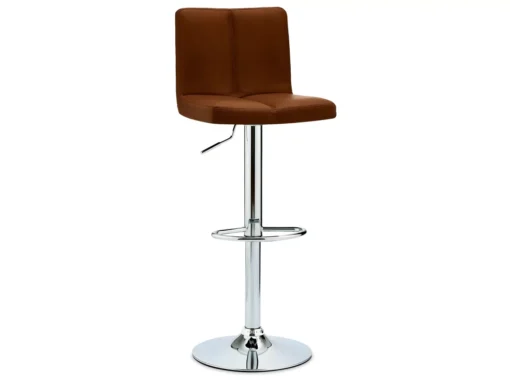 Lot De 2 Tabourets De Bar Réglable En Hauteur Coco - Simili Et Métal - Marron -Meilleur Meubles Magasin tabouret haut 18865333