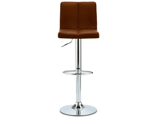 Lot De 2 Tabourets De Bar Réglable En Hauteur Coco - Simili Et Métal - Marron -Meilleur Meubles Magasin tabouret haut 18865335