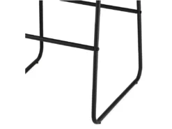 Lot De 2 Tabourets De Bar Avec Dossier Indiana - Simili Et Métal - Noir -Meilleur Meubles Magasin tabouret haut 18866261