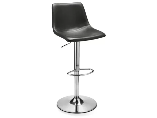 Lot De 2 Tabourets De Bar Réglable En Hauteur Lukas - Simili Et Métal - Gris -Meilleur Meubles Magasin tabouret haut 18866487