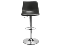 Lot De 2 Tabourets De Bar Réglable En Hauteur Lukas - Simili Et Métal - Gris -Meilleur Meubles Magasin tabouret haut 18866491