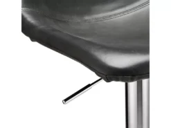 Lot De 2 Tabourets De Bar Réglable En Hauteur Lukas - Simili Et Métal - Gris -Meilleur Meubles Magasin tabouret haut 18866495