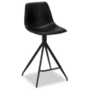 Lot De 2 Tabourets De Bar Avec Dossier Et Pivotant Isabel - Simili Et Métal - Noir -Meilleur Meubles Magasin tabouret haut 18866503