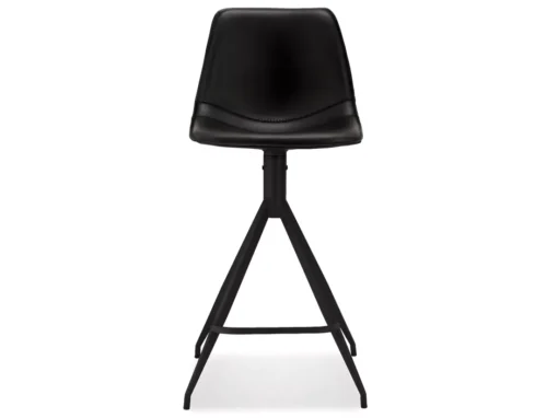 Lot De 2 Tabourets De Bar Avec Dossier Et Pivotant Isabel - Simili Et Métal - Noir -Meilleur Meubles Magasin tabouret haut 18866505