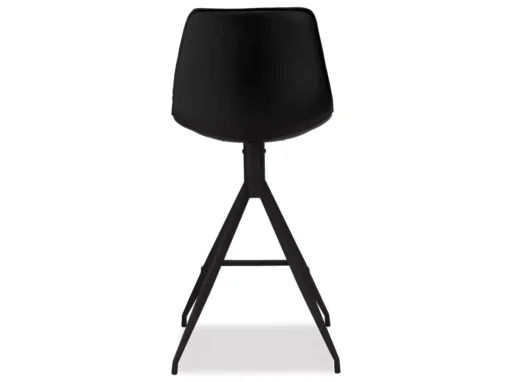 Lot De 2 Tabourets De Bar Avec Dossier Et Pivotant Isabel - Simili Et Métal - Noir -Meilleur Meubles Magasin tabouret haut 18866507