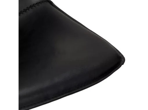 Lot De 2 Tabourets De Bar Avec Dossier Et Pivotant Isabel - Simili Et Métal - Noir -Meilleur Meubles Magasin tabouret haut 18866509