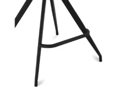 Lot De 2 Tabourets De Bar Avec Dossier Et Pivotant Isabel - Simili Et Métal - Noir -Meilleur Meubles Magasin tabouret haut 18866513
