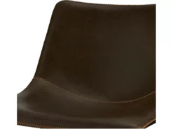 Lot De 2 Tabourets De Bar Avec Dossier Indiana - Simili Et Métal - Marron -Meilleur Meubles Magasin tabouret haut 18866627