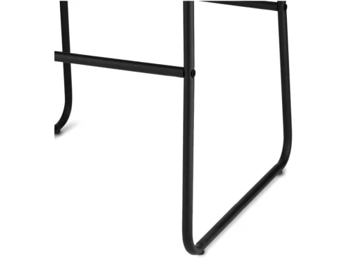 Lot De 2 Tabourets De Bar Avec Dossier Indiana - Simili Et Métal - Gris -Meilleur Meubles Magasin tabouret haut 18866725