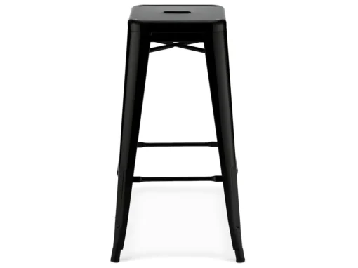 Lot De 4 Tabourets De Bar Sans Dossier Et Empilable Korona - Métal - Noir -Meilleur Meubles Magasin tabouret haut 18866765