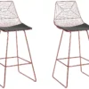 Lot De 2 Chaises De Bar En Métal Rose Doré BISBEE -Meilleur Meubles Magasin tabouret haut 18902123