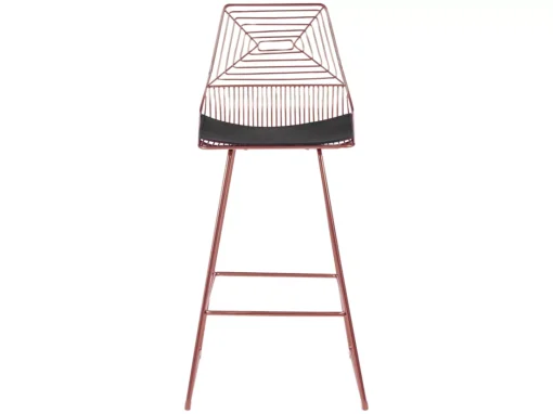 Lot De 2 Chaises De Bar En Métal Rose Doré BISBEE -Meilleur Meubles Magasin tabouret haut 18902125