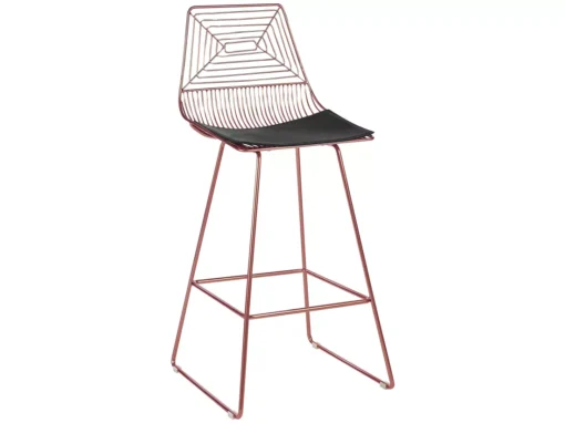 Lot De 2 Chaises De Bar En Métal Rose Doré BISBEE -Meilleur Meubles Magasin tabouret haut 18902127