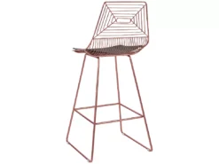 Lot De 2 Chaises De Bar En Métal Rose Doré BISBEE -Meilleur Meubles Magasin tabouret haut 18902129