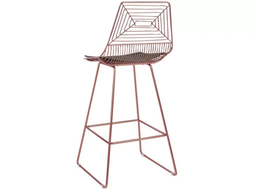 Lot De 2 Chaises De Bar En Métal Rose Doré BISBEE -Meilleur Meubles Magasin tabouret haut 18902129
