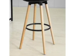 Tabouret De Bar Tabouret Haut Cuisine Avec Dossier Et Repose-pieds, FST70-SCH -Meilleur Meubles Magasin tabouret haut 19308769