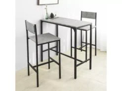 Lot De 2 Chaises Hautes Tabourets De Bar Cuisine Chaises De Bar Avec Repose-Pieds,SoBuy FST53-HGx2 -Meilleur Meubles Magasin tabouret haut 19791715
