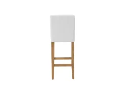 Chaise De Bar En Cuir PU Blanc Crème MADISON -Meilleur Meubles Magasin tabouret haut 22737511