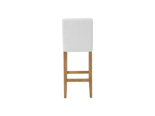 Chaise De Bar En Cuir PU Blanc Crème MADISON -Meilleur Meubles Magasin tabouret haut 22737511