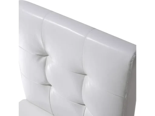 Chaise De Bar En Cuir PU Blanc Crème MADISON -Meilleur Meubles Magasin tabouret haut 22737513