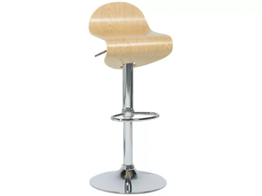 Lot De 2 Tabourets De Bar Bois Clair LIVERPOOL -Meilleur Meubles Magasin tabouret haut 23896193
