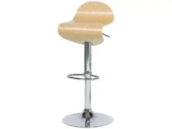 Lot De 2 Tabourets De Bar Bois Clair LIVERPOOL -Meilleur Meubles Magasin tabouret haut 23896197