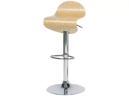 Lot De 2 Tabourets De Bar Bois Clair LIVERPOOL -Meilleur Meubles Magasin tabouret haut 23896197
